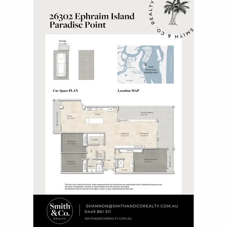 Floorplan of Homely unit listing, 26302/2 Ephraim Island, Paradise Point QLD 4216