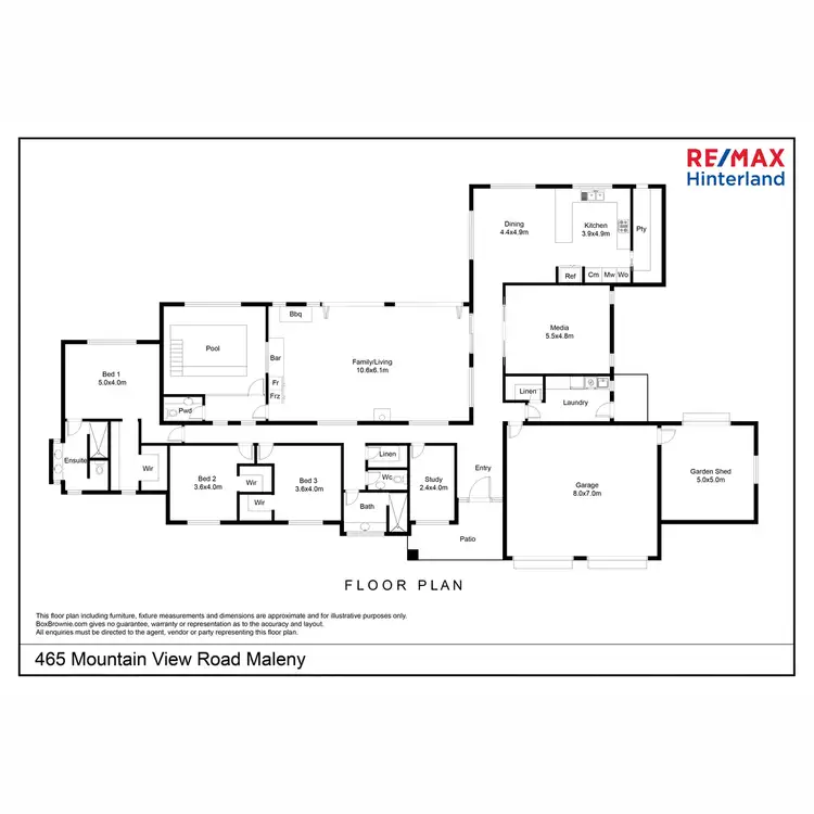 Floorplan of Homely house listing, 465 Mountain View Road, Maleny QLD 4552