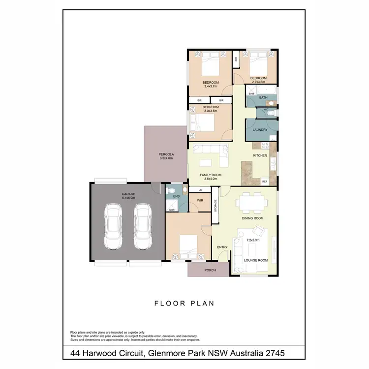 Floorplan of Homely house listing, 44 Harwood Circuit, Glenmore Park NSW 2745