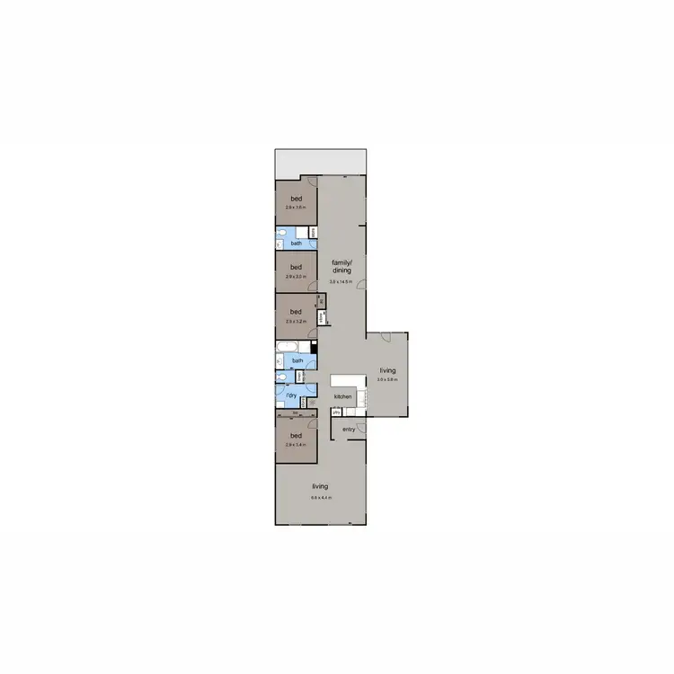 Floorplan of Homely house listing, 96 Morris Street, Tootgarook VIC 3941