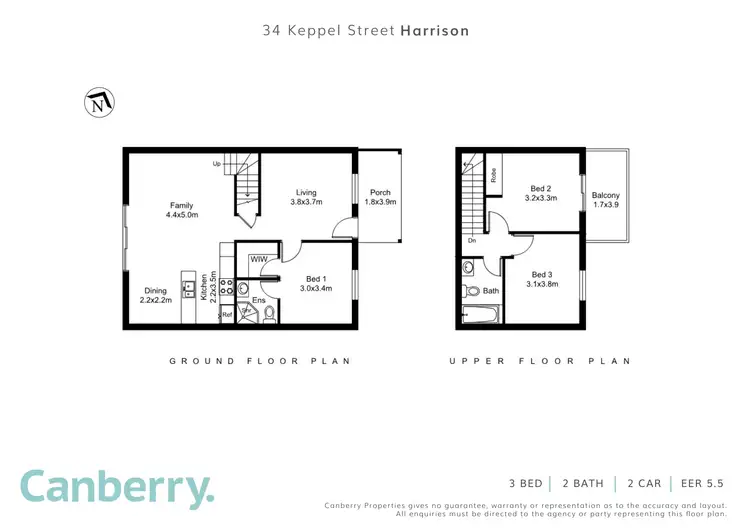 Floorplan of Homely townhouse listing, 34 Keppel Street, Harrison ACT 2914