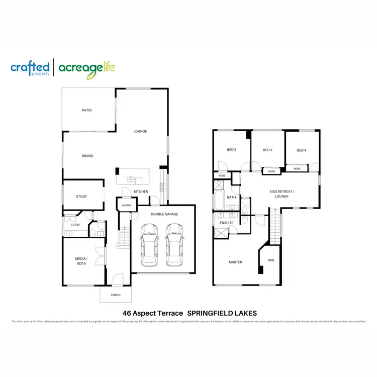 Floorplan of Homely house listing, 46 Aspect Terrace, Springfield Lakes QLD 4300