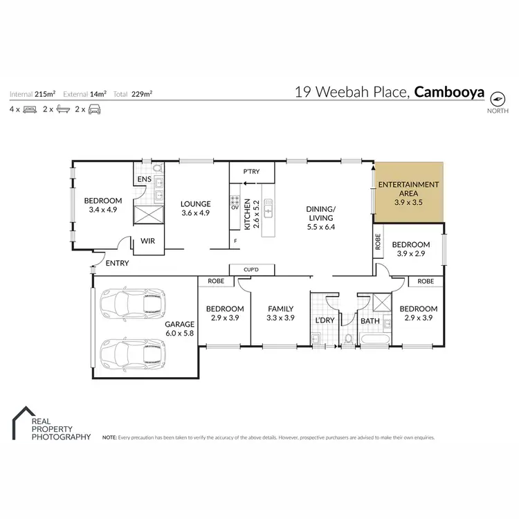 Floorplan of Homely house listing, 19 Weebah Place, Cambooya QLD 4358