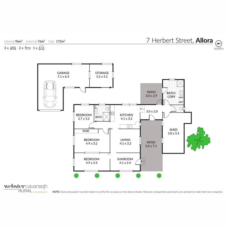 Floorplan of Homely house listing, 7 Herbert Street, Allora QLD 4362