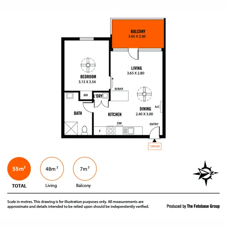 Floorplan of Homely apartment listing, 302/22 Ifould Street, Adelaide SA 5000