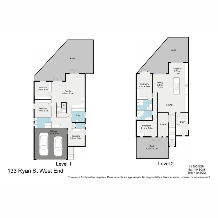 Floorplan of Homely house listing, 133 Ryan Street, West End QLD 4101