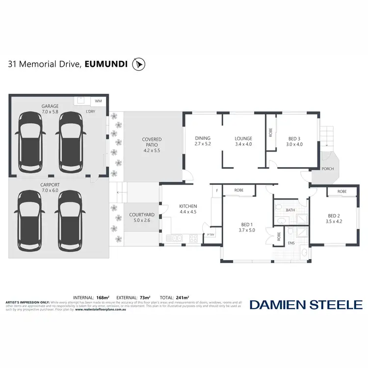 Floorplan of Homely house listing, 31 Memorial Drive, Eumundi QLD 4562