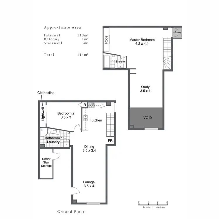 Floorplan of Homely apartment listing, 1/66 High Street, Fremantle WA 6160