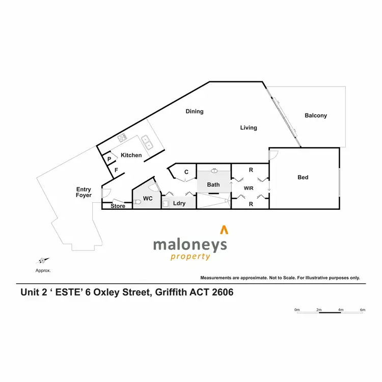 Floorplan of Homely apartment listing, 2/6 Oxley Street, Griffith ACT 2603