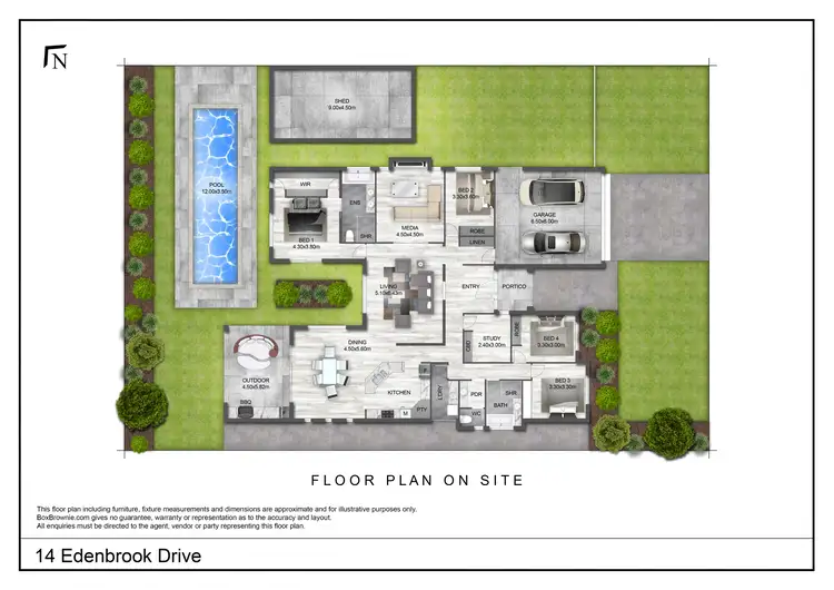 Floorplan of Homely house listing, 14 Edenbrook Drive, Norville QLD 4670
