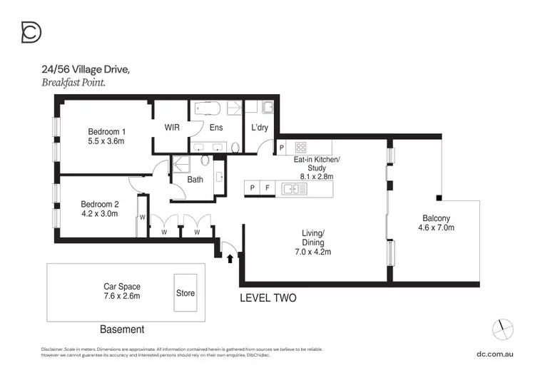Floorplan of Homely apartment listing, 24/56 Village Drive, Breakfast Point NSW 2137