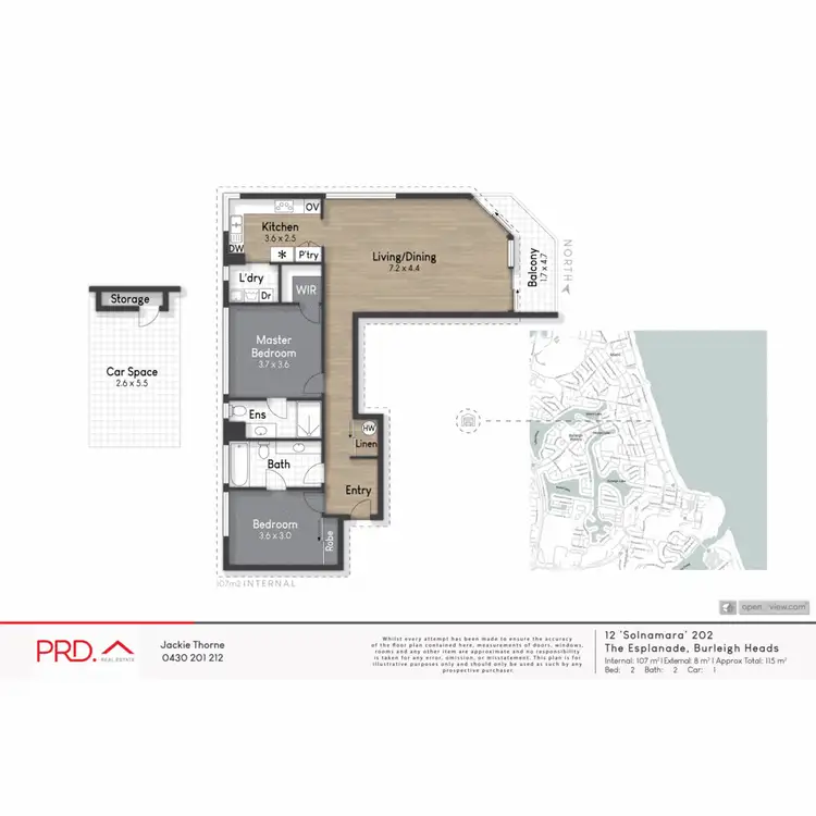 Floorplan of Homely unit listing, 12/202 The Esplanade, Burleigh Heads QLD 4220