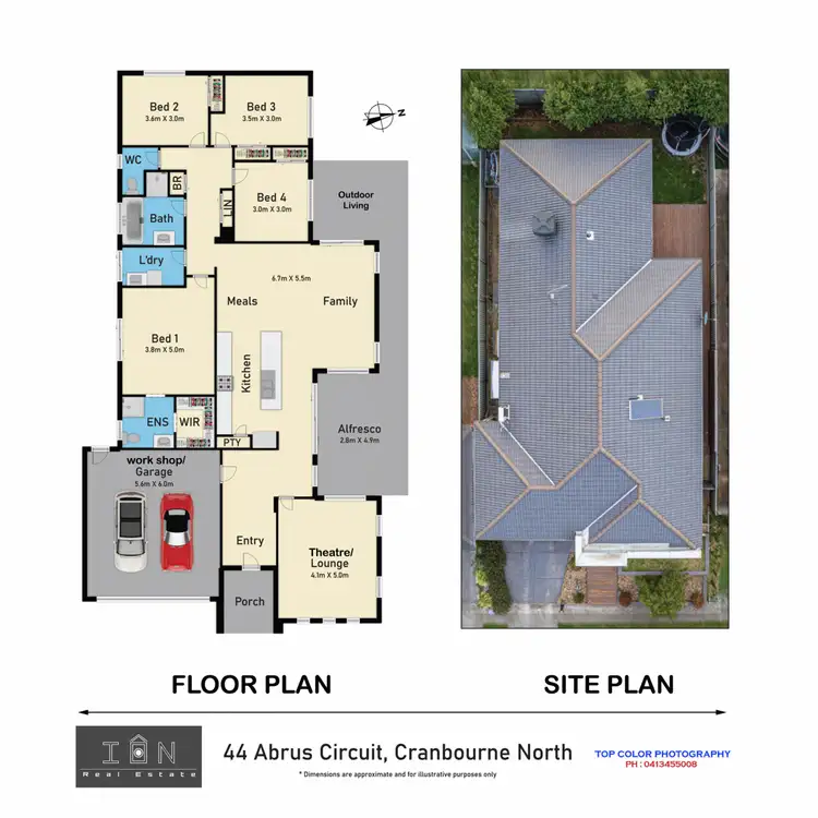 Floorplan of Homely house listing, 44 Abrus Circuit, Cranbourne North VIC 3977
