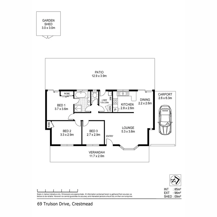 Floorplan of Homely house listing, 69 Trulson Drive, Crestmead QLD 4132