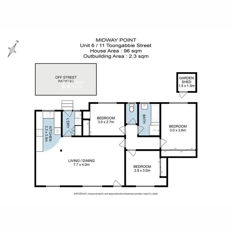 Floorplan of Homely house listing, 6/11 Toongabbie Street, Midway Point TAS 7171