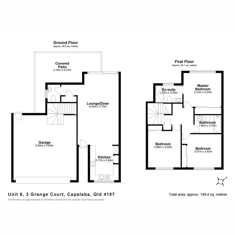 Floorplan of Homely townhouse listing, 6/3 Grange Court, Capalaba QLD 4157