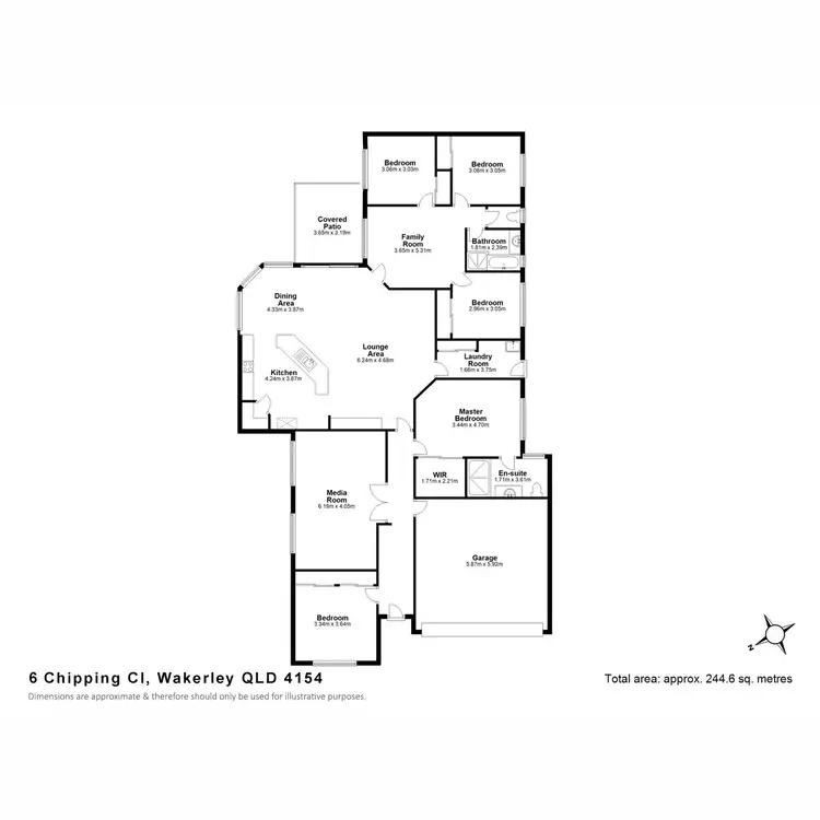 Floorplan of Homely house listing, 6 Chipping Close, Wakerley QLD 4154