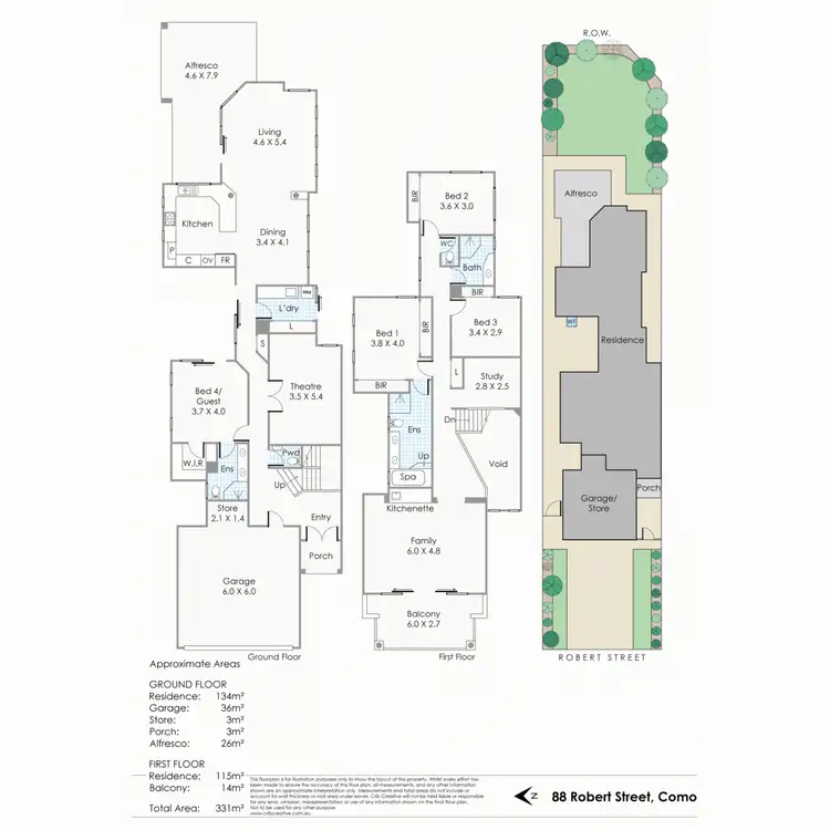 Floorplan of Homely house listing, 88 Robert Street, Como WA 6152