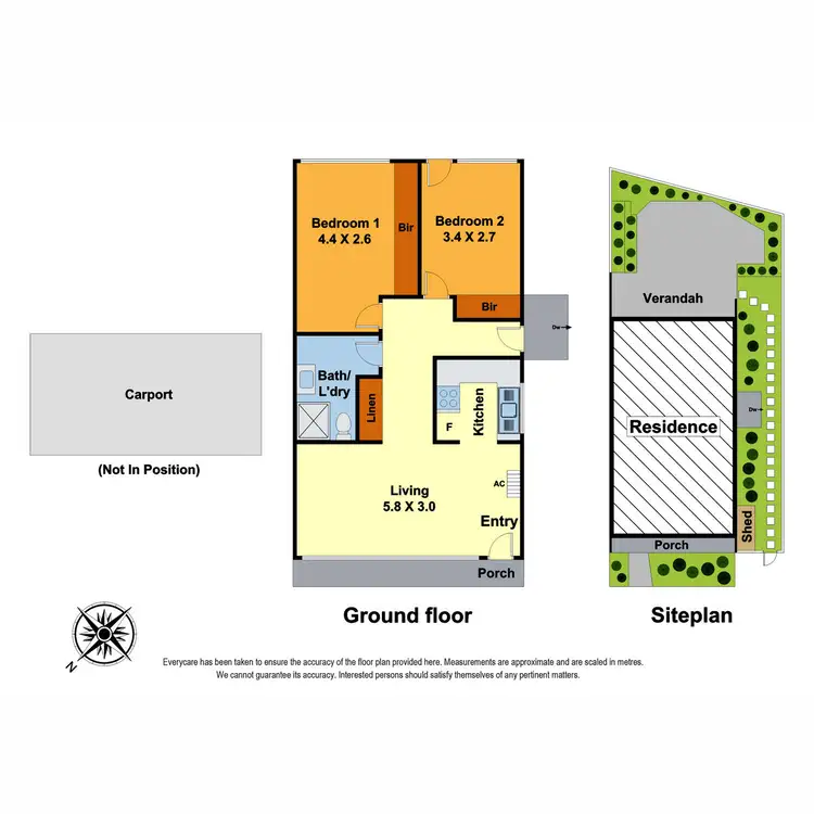 Floorplan of Homely unit listing, 1/92-94 Main Road, Lower Plenty VIC 3093