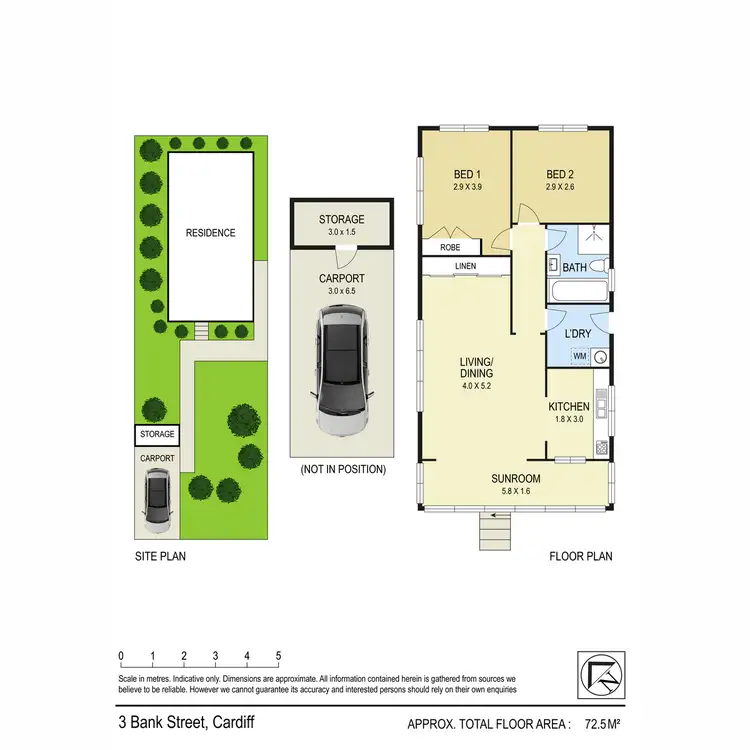 Floorplan of Homely house listing, 3 Bank Street, Cardiff NSW 2285