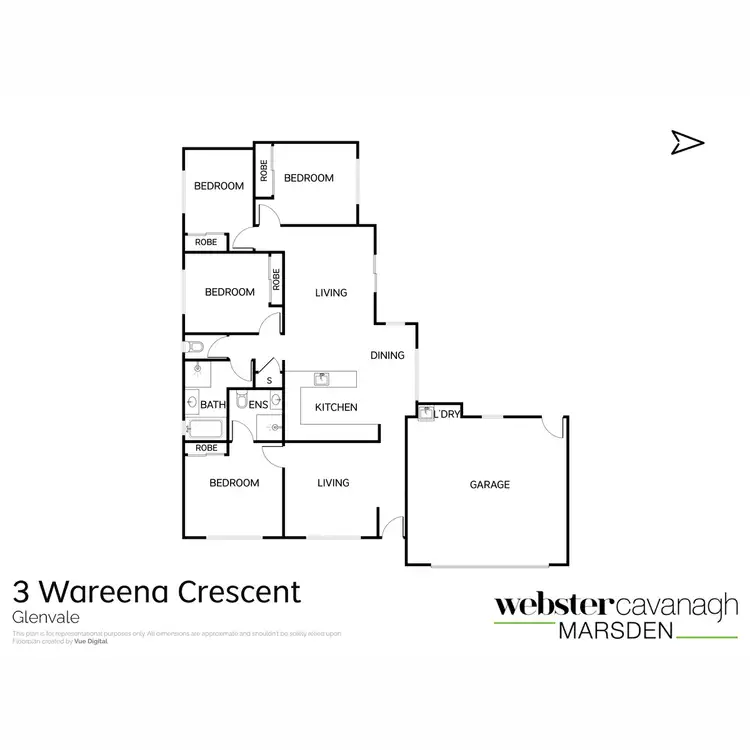 Floorplan of Homely house listing, 3 Wareena Crescent, Glenvale QLD 4350