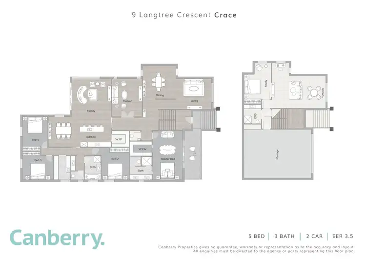 Floorplan of Homely house listing, 9 Langtree Crescent, Crace ACT 2911