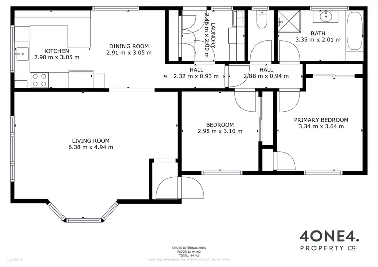 Floorplan of Homely house listing, 1/133 Pitcairn Street, Montrose TAS 7010