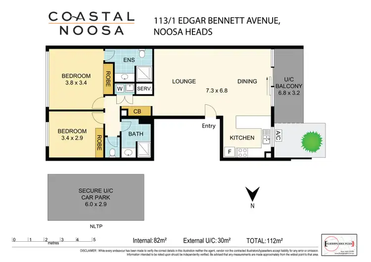 Floorplan of Homely unit listing, 113/1 Edgar Bennett Avenue, Noosa Heads QLD 4567