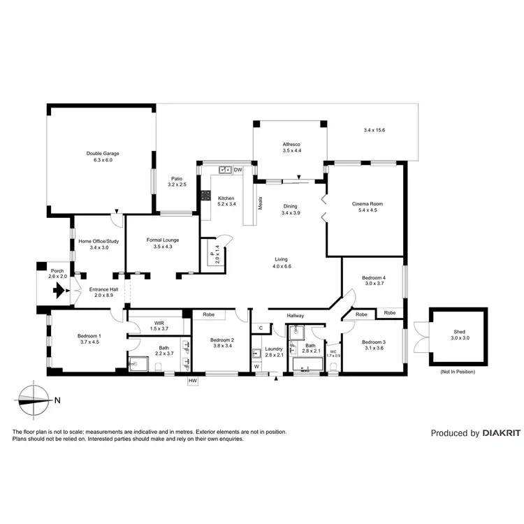 Floorplan of Homely house listing, 15 Vilcins View, Epping VIC 3076