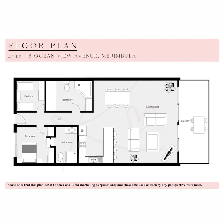 Floorplan of Homely apartment listing, 4/16-18 Ocean View Avenue, Merimbula NSW 2548