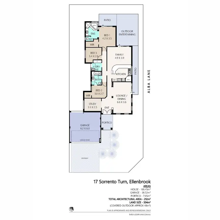 Floorplan of Homely house listing, 17 Sorrento Turn, Ellenbrook WA 6069