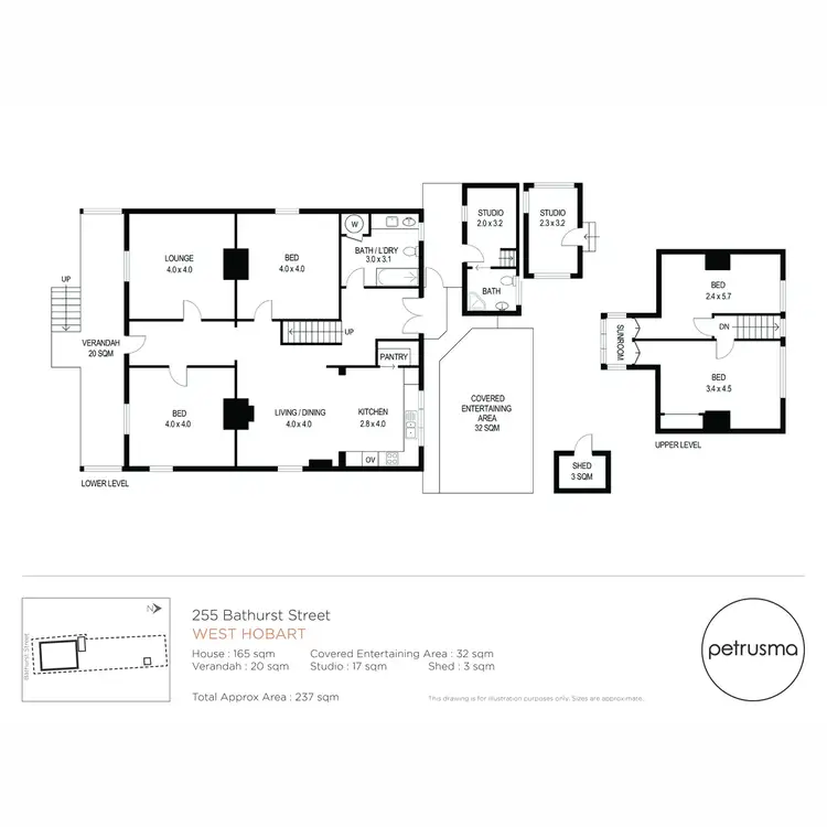 Floorplan of Homely house listing, 255 Bathurst Street, West Hobart TAS 7000