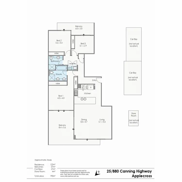 Floorplan of Homely apartment listing, 25/880 Canning Highway, Applecross WA 6153
