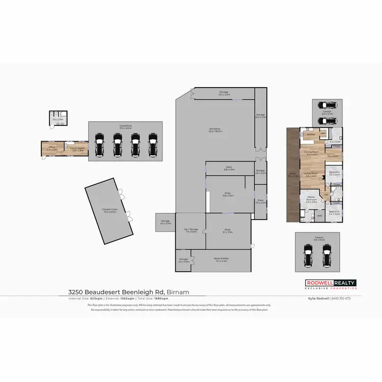 Floorplan of Homely rural property listing, 3250 Beaudesert Beenleigh Road, Birnam QLD 4285