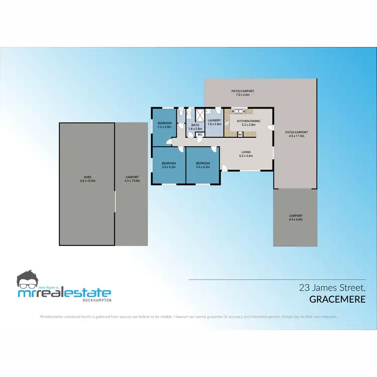 Floorplan of Homely house listing, 21-23 James Street, Gracemere QLD 4702