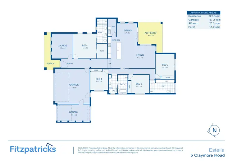 Floorplan of Homely house listing, 5 Claymore Road, Estella NSW 2650