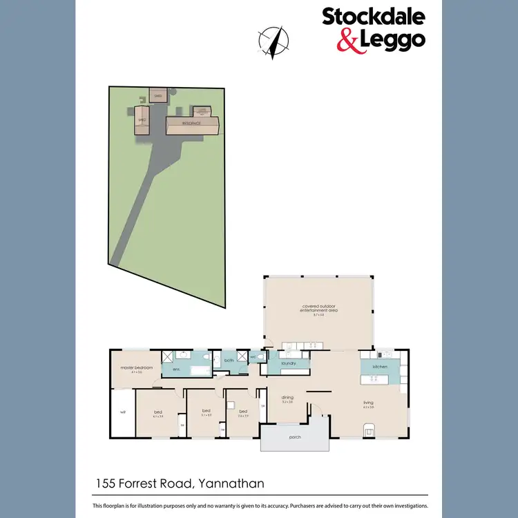 Floorplan of Homely rural property listing, 155 Forrest Road, Yannathan VIC 3981