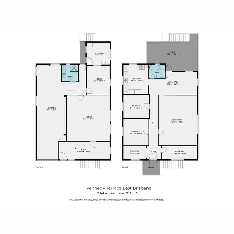 Floorplan of Homely house listing, 1 Kennedy Terrace, East Brisbane QLD 4169