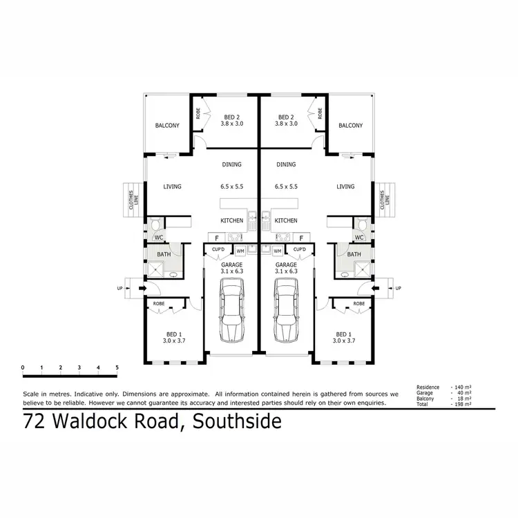 Floorplan of Homely unit listing, 2/72 Waldock Road, Southside QLD 4570
