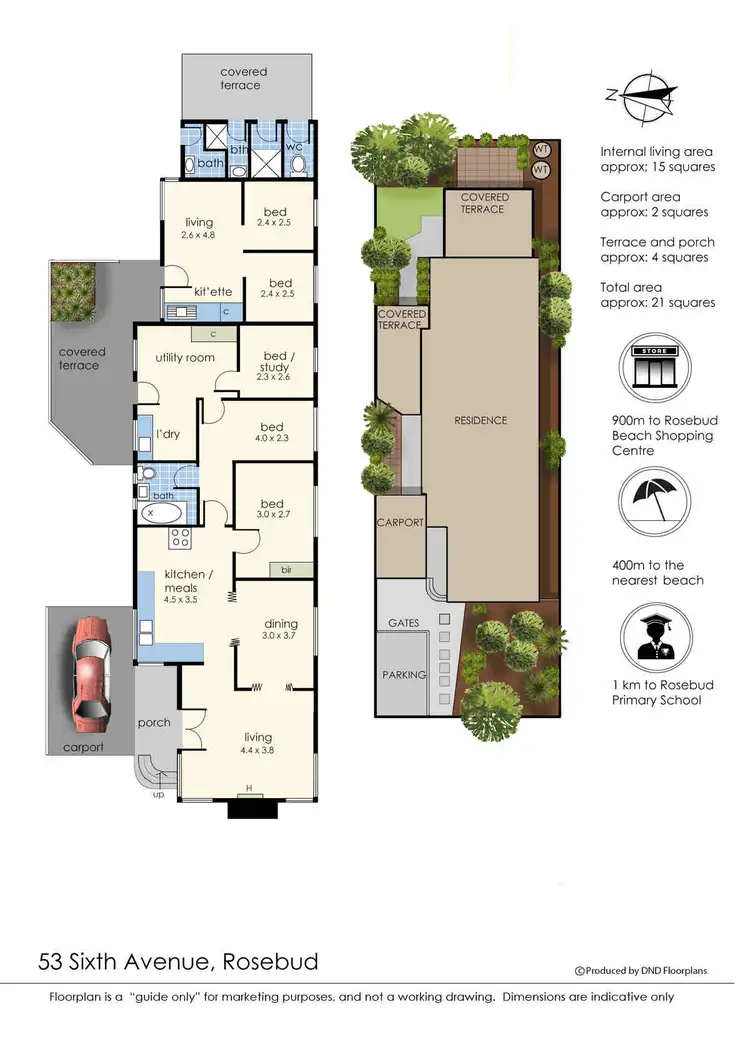 Floorplan of Homely house listing, 53 Sixth Avenue, Rosebud VIC 3939