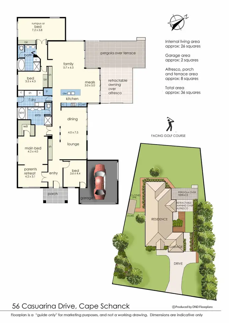 Floorplan of Homely house listing, 56 Casuarina Drive, Cape Schanck VIC 3939