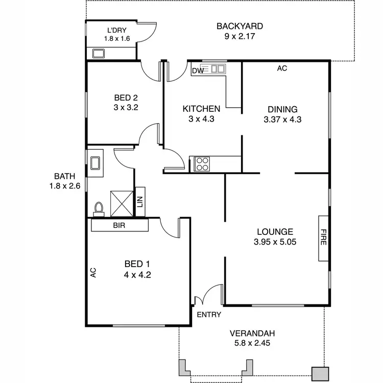 Floorplan of Homely house listing, 313 Walcott Street, Coolbinia WA 6050