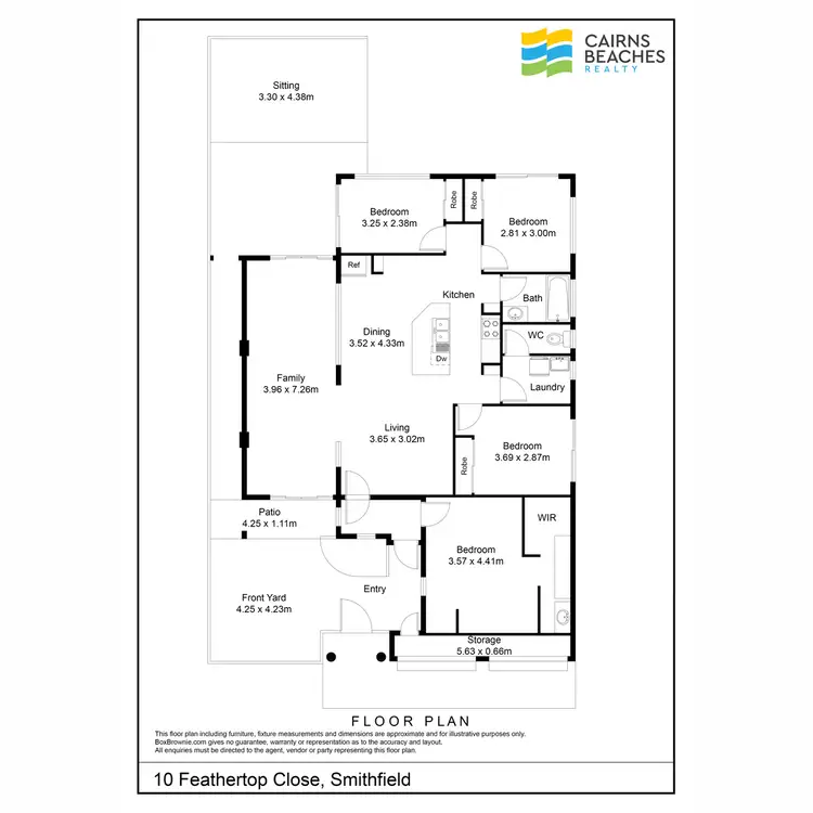 Floorplan of Homely house listing, 10 Feathertop Close, Smithfield QLD 4878