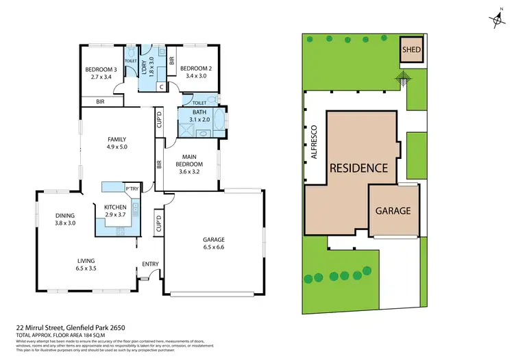 Floorplan of Homely house listing, 22 Mirrul Street, Glenfield Park NSW 2650