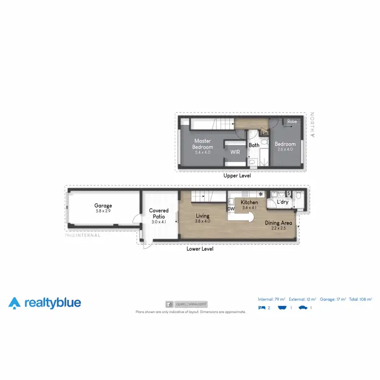 Floorplan of Homely townhouse listing, 40/170 Bardon Avenue, Burleigh Waters QLD 4220