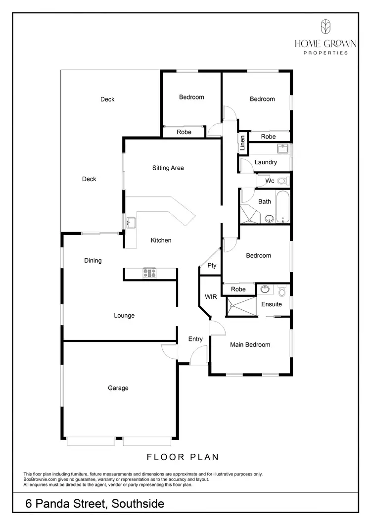 Floorplan of Homely house listing, 6 Panda Street, Southside QLD 4570