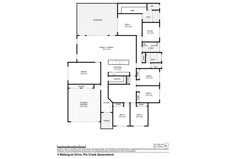 Floorplan of Homely house listing, 4 Watergum Drive, Pie Creek QLD 4570