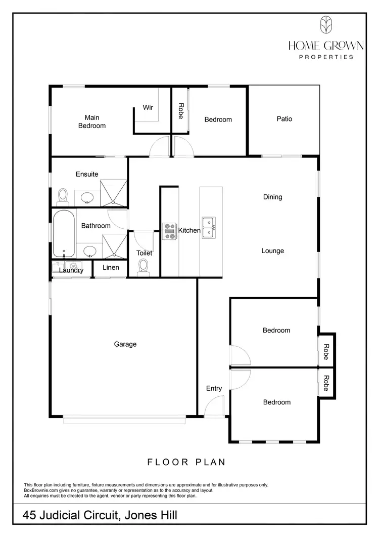 Floorplan of Homely house listing, 45 Judicial Circuit, Jones Hill QLD 4570