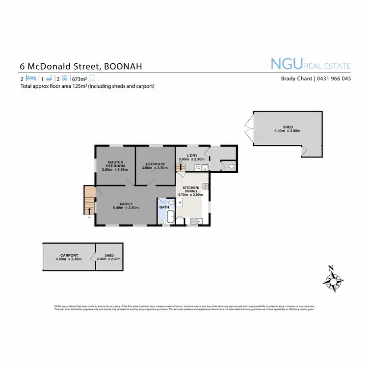 Floorplan of Homely house listing, 6 McDonald Street, Boonah QLD 4310