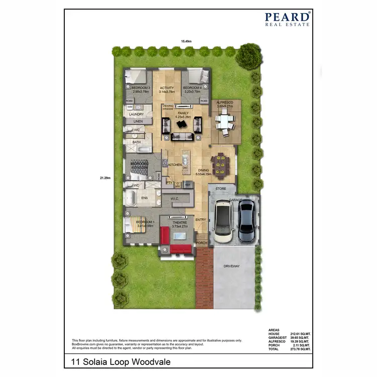 Floorplan of Homely house listing, 11 Solaia Loop, Woodvale WA 6026